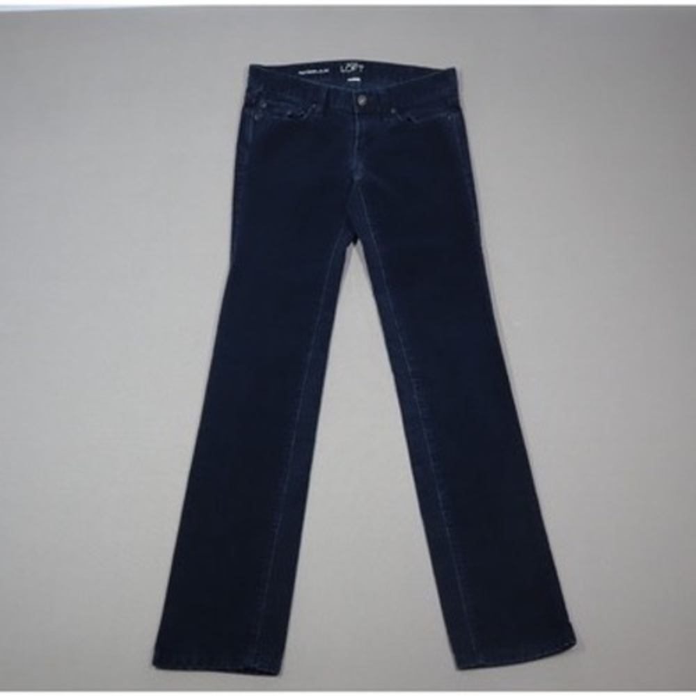 Ann‎ Taylor Loft Modern Slim Corduroy Pants - Navy - Size 0
